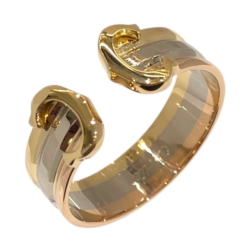 カルティエ Cartier 2 Cリング ゴールド ピンクゴールド ホワイトゴールド 750 ジュエリー