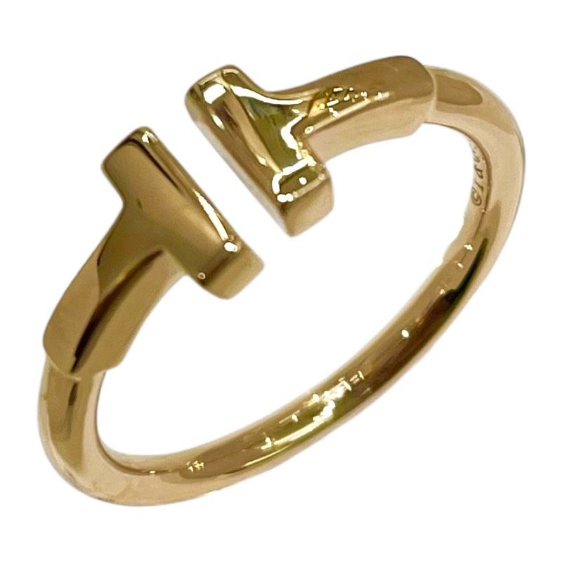 ティファニー TIFFANY＆CO Tワイヤーリング ピンクゴールド 750 PG ジュエリー