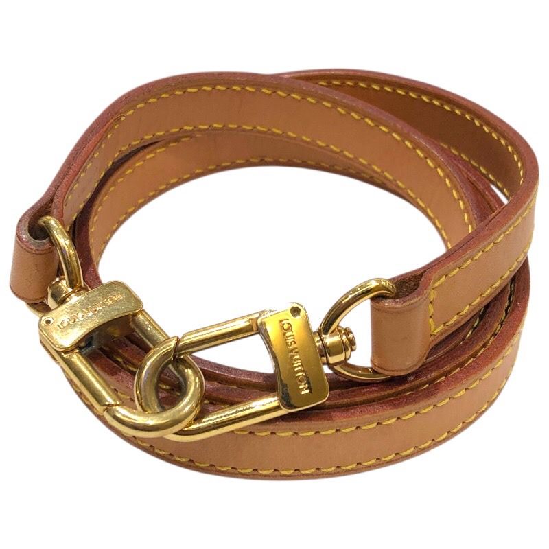 ルイ ヴィトン LOUIS VUITTON ショルダーストラップ ベージュ レザー ユニセックス