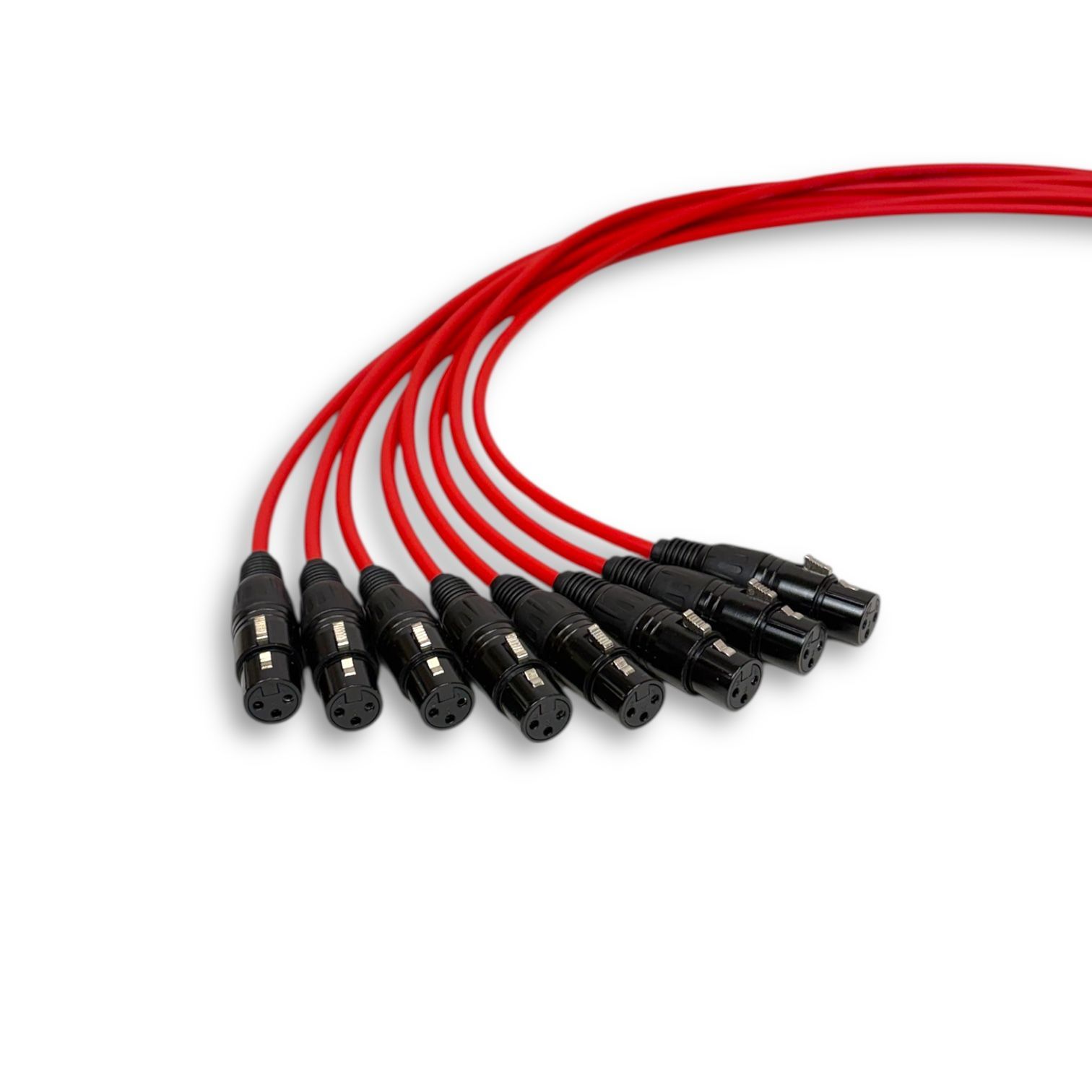 CANARE L 4 E 6 S RED XLR マイクケーブル 1 m 8本セット