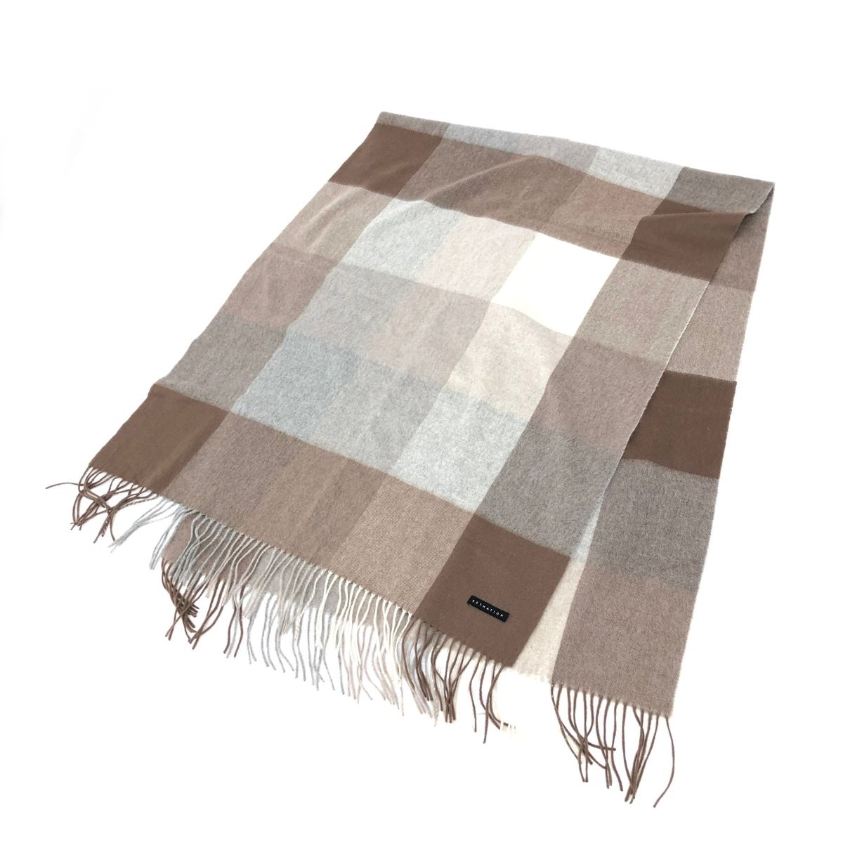 エストネーション 大判ストール ブラウン レディース