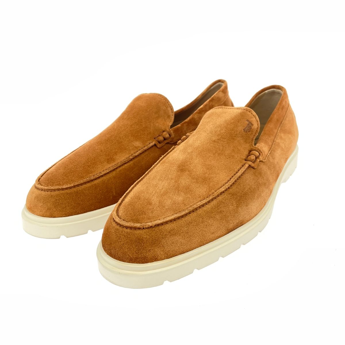 TOD S トッズ ドライビングシューズ スリッポン 表記サイズ 9.5 スエード ブラウン メンズ