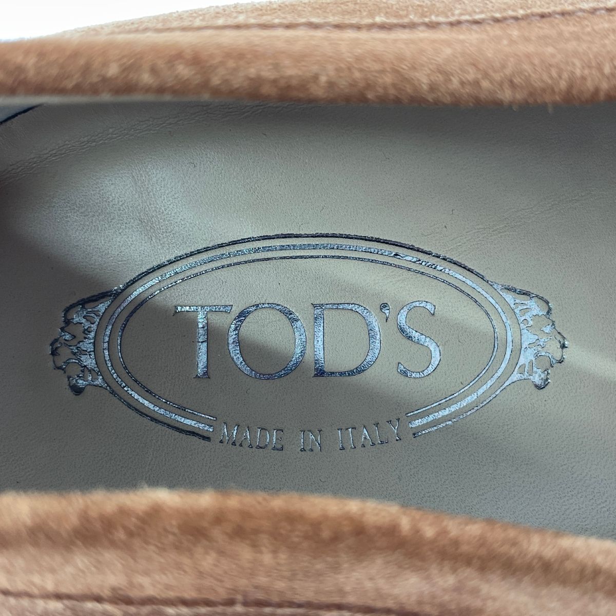  TOD S トッズ ドライビングシューズ スリッポン 表記サイズ 9 5 スエード ブラウン メンズ スリッポン 靴