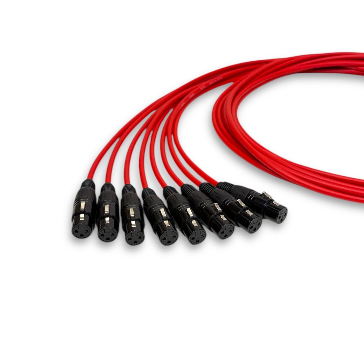 CANARE L 4 E 6 S RED XLR マイクケーブル 2 m 8本セット