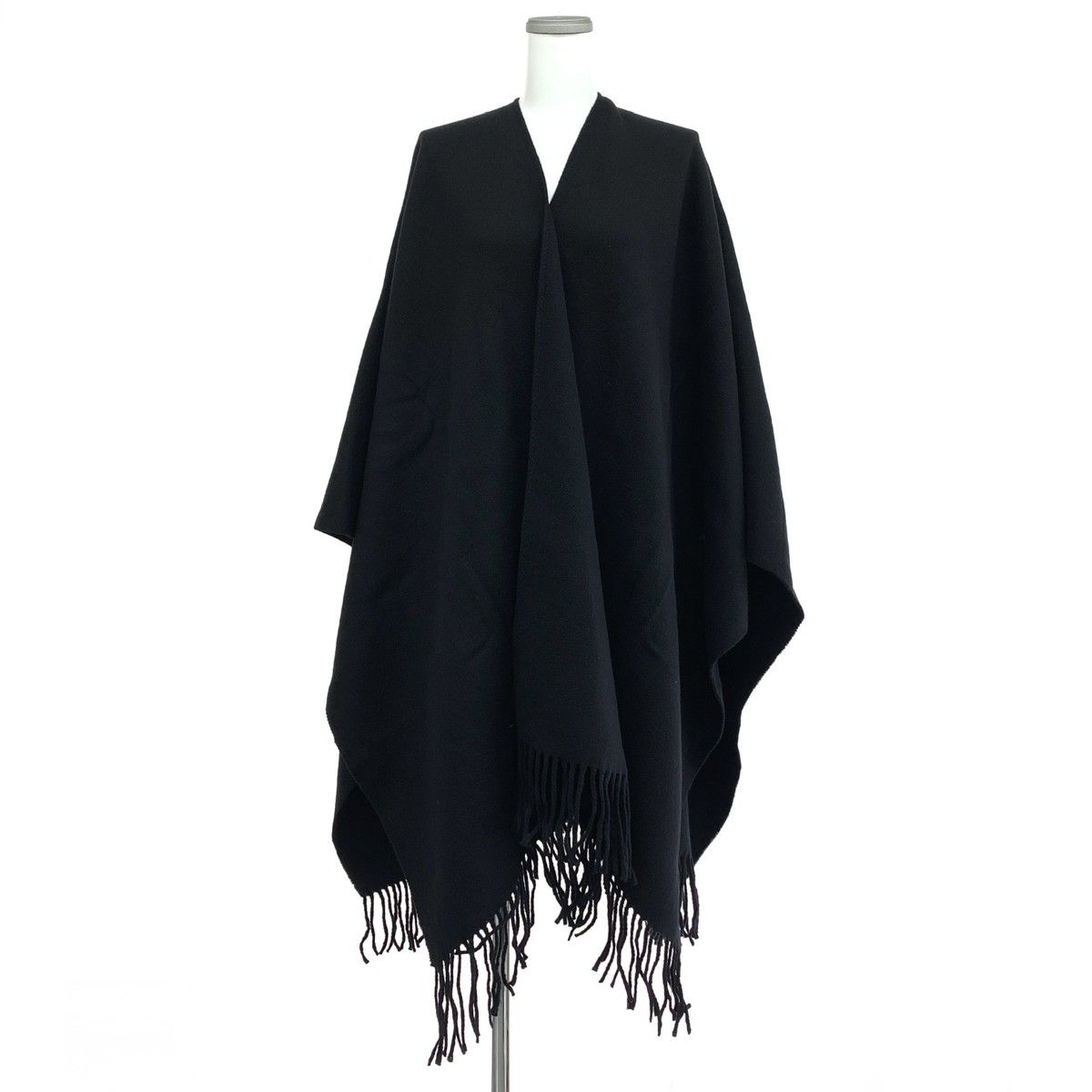 acne studios アクネストゥディオズ ポンチョストール ウール100％ ブラック レディース |
