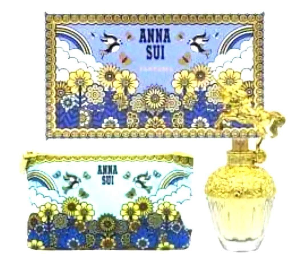 セット★ANNA SUI FANTASIA ユニコーン香水 アナスイ ポーチ付 ユニコーンのキャップ可愛すぎて…私も欲しくなっちゃったよぉ セット