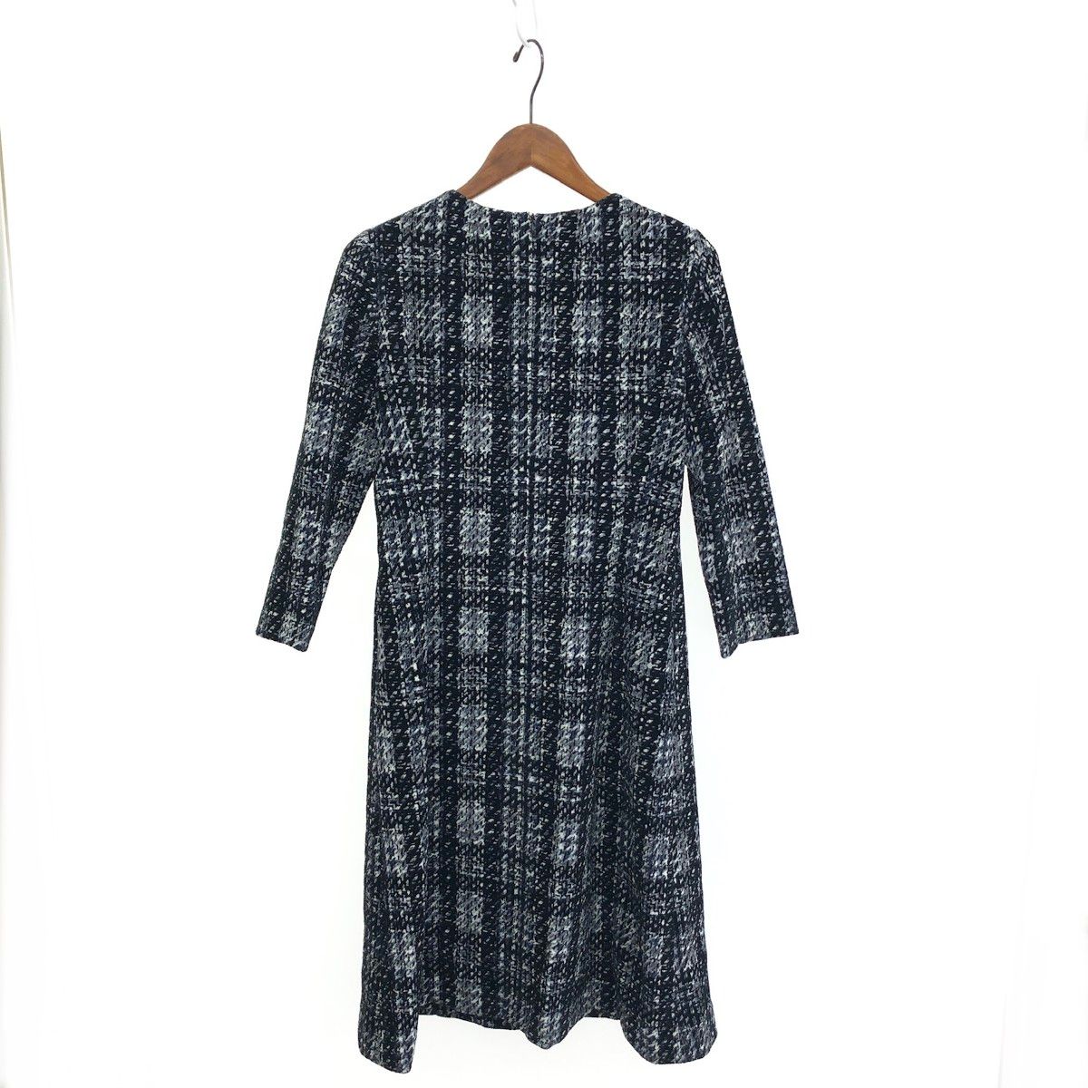 未使用に近い 近年モデル レリアン ロングワンピース チェック L相当 LEILIAN レリアン ロングワンピース サイズ:9 チェック柄/長袖