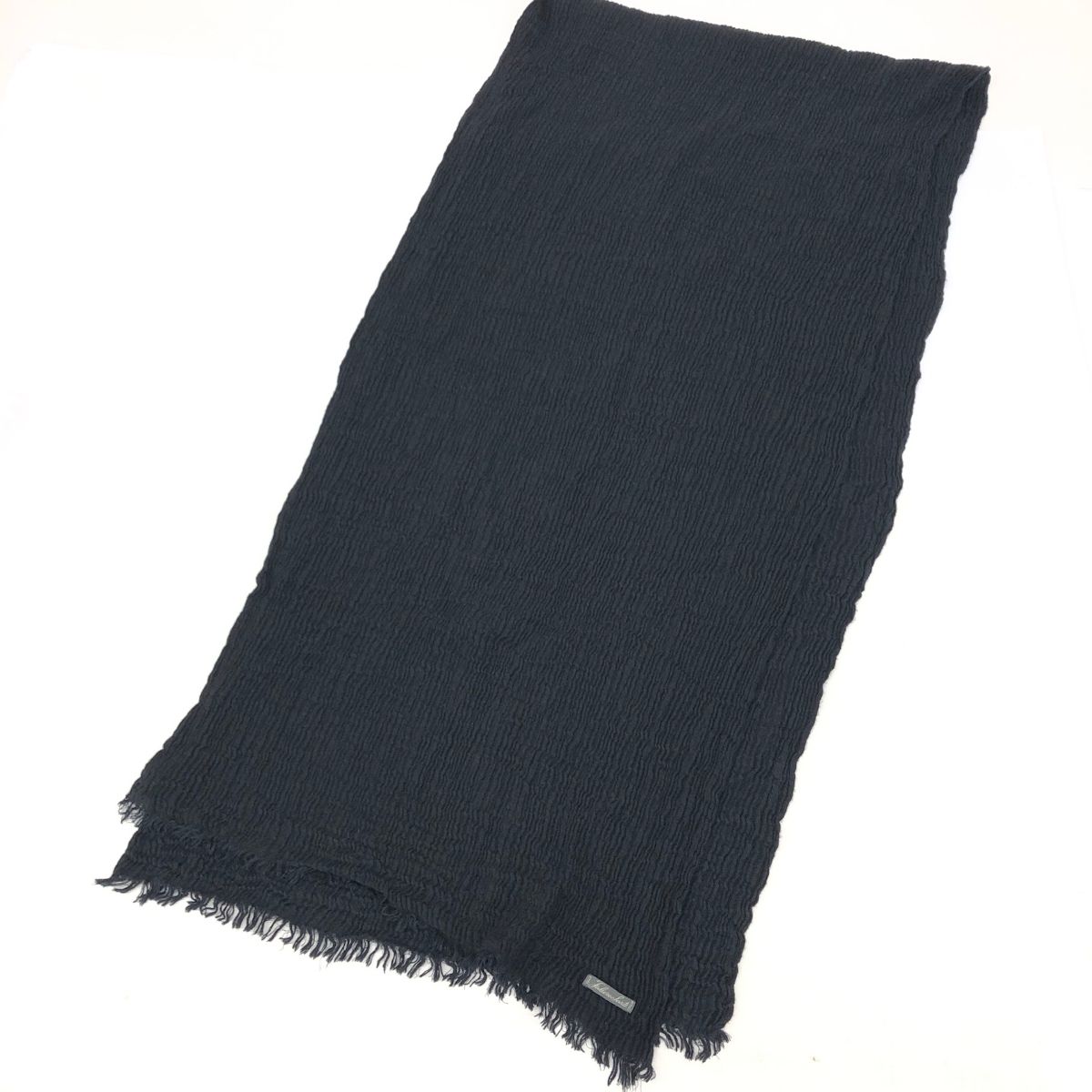 Faliero Sarti ファリエロサルティ ストール 伸縮素材 ブラック ユニ