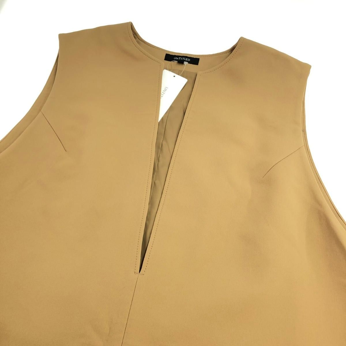 UNTITLED アンタイトル スラッシュネック ジャンパースカート サイズ