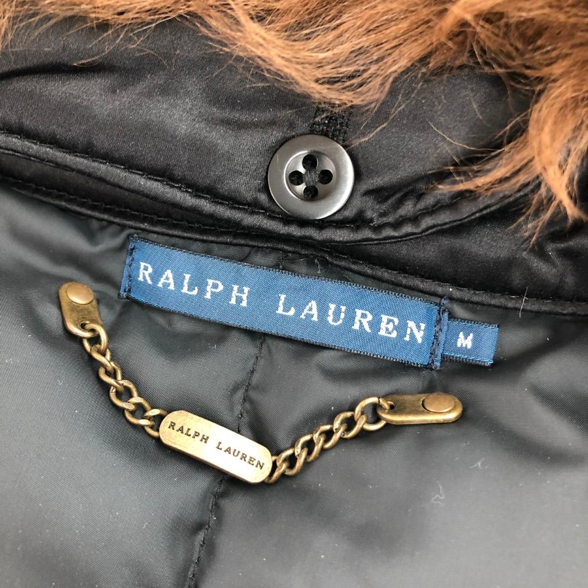 RALPH LAUREN ラルフローレン ダウンベスト サイズ:M 牛革・羊ファー