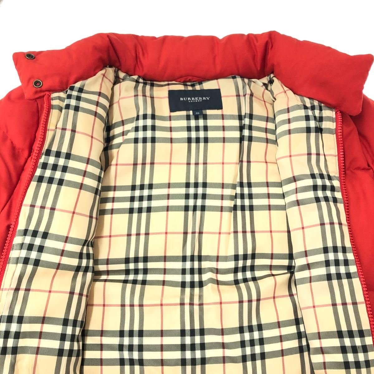 BURBERRY LONDON 🏋 裏地ノバチェック ダウンコート レディース 【淡水