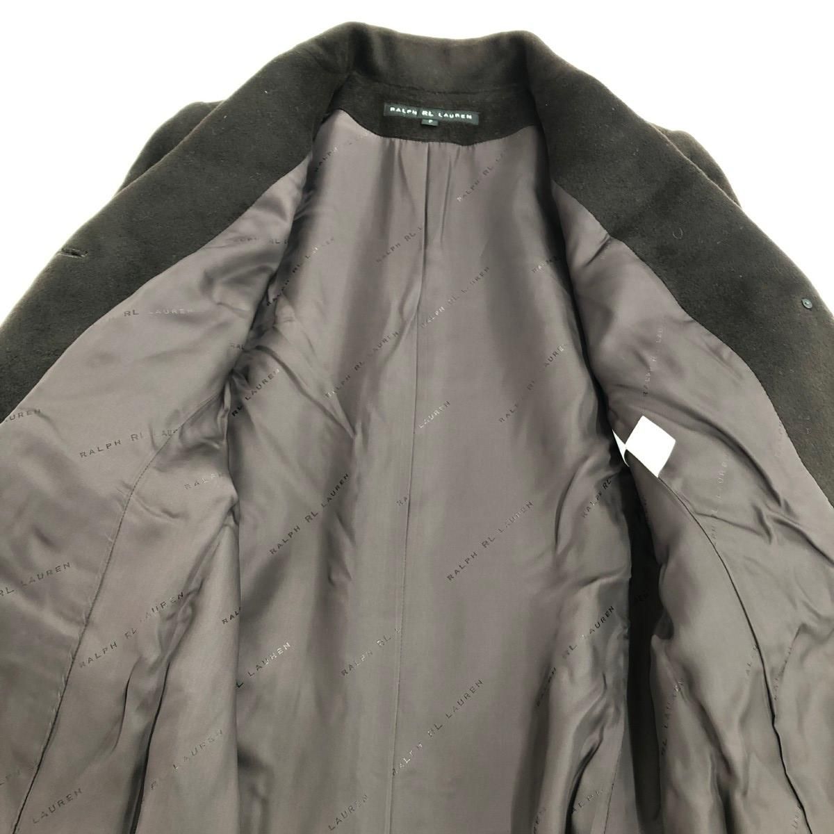 RALPH LAUREN ラルフローレン ロングコート 本物 サイズ:7 アンゴラ100  