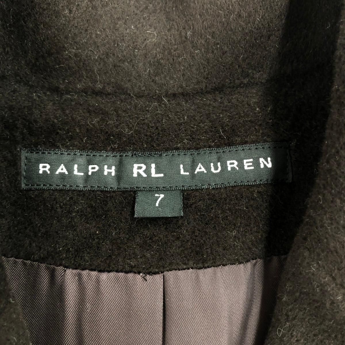 RALPH LAUREN ラルフローレン ロングコート 本物 サイズ:7 アンゴラ100  