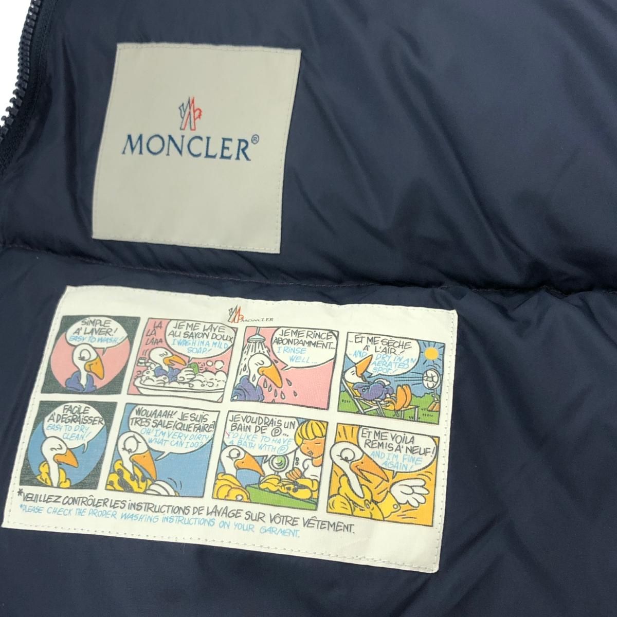  MONCLER モンクレール おくるみ ダウン SACCO PORTA BEBE ジップアップ ベビーアウター レッド キッズ おくるみ ブランケット ベビー服(~95cm)