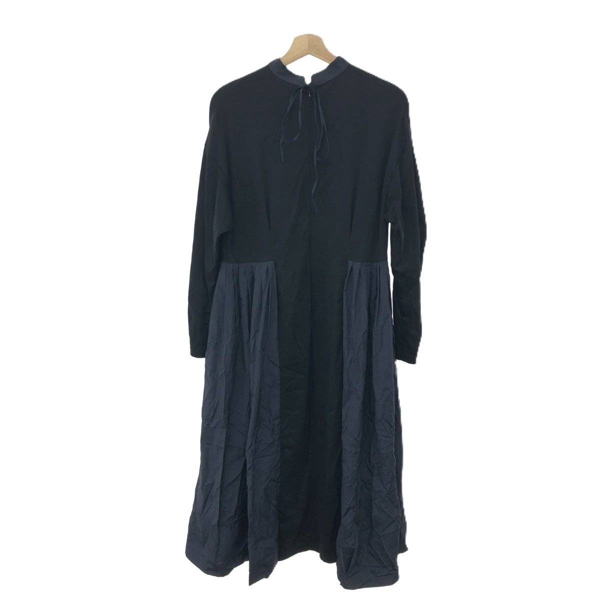 LANVIN en Bleu ランバンオンブルー タフタコンビスタンドワンピース