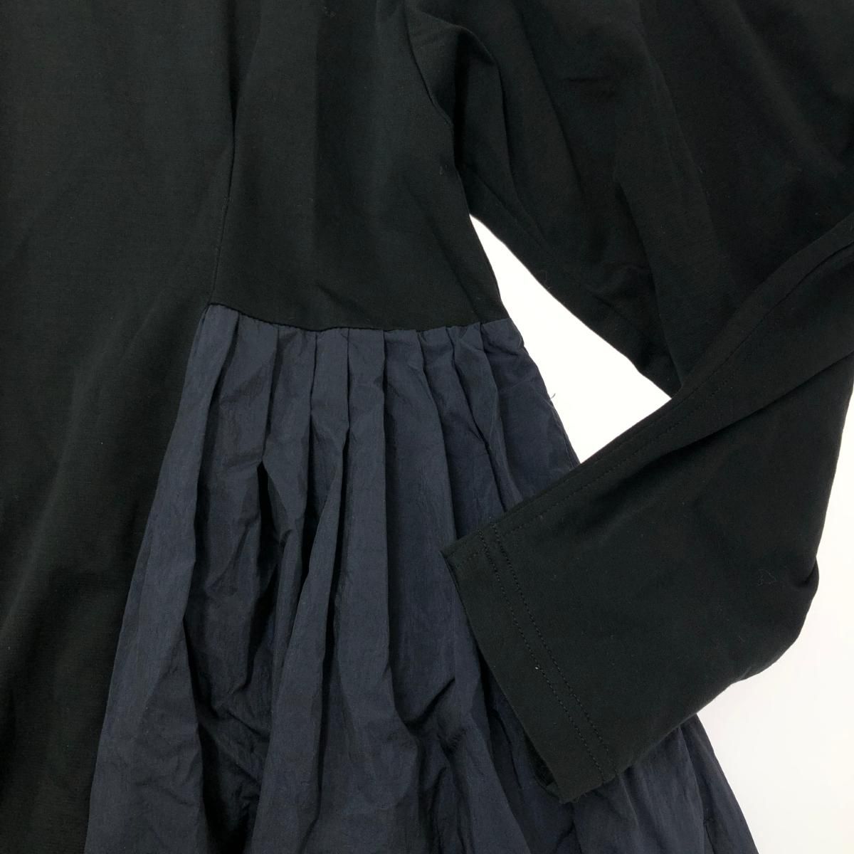 LANVIN en Bleu ランバンオンブルー タフタコンビスタンドワンピース