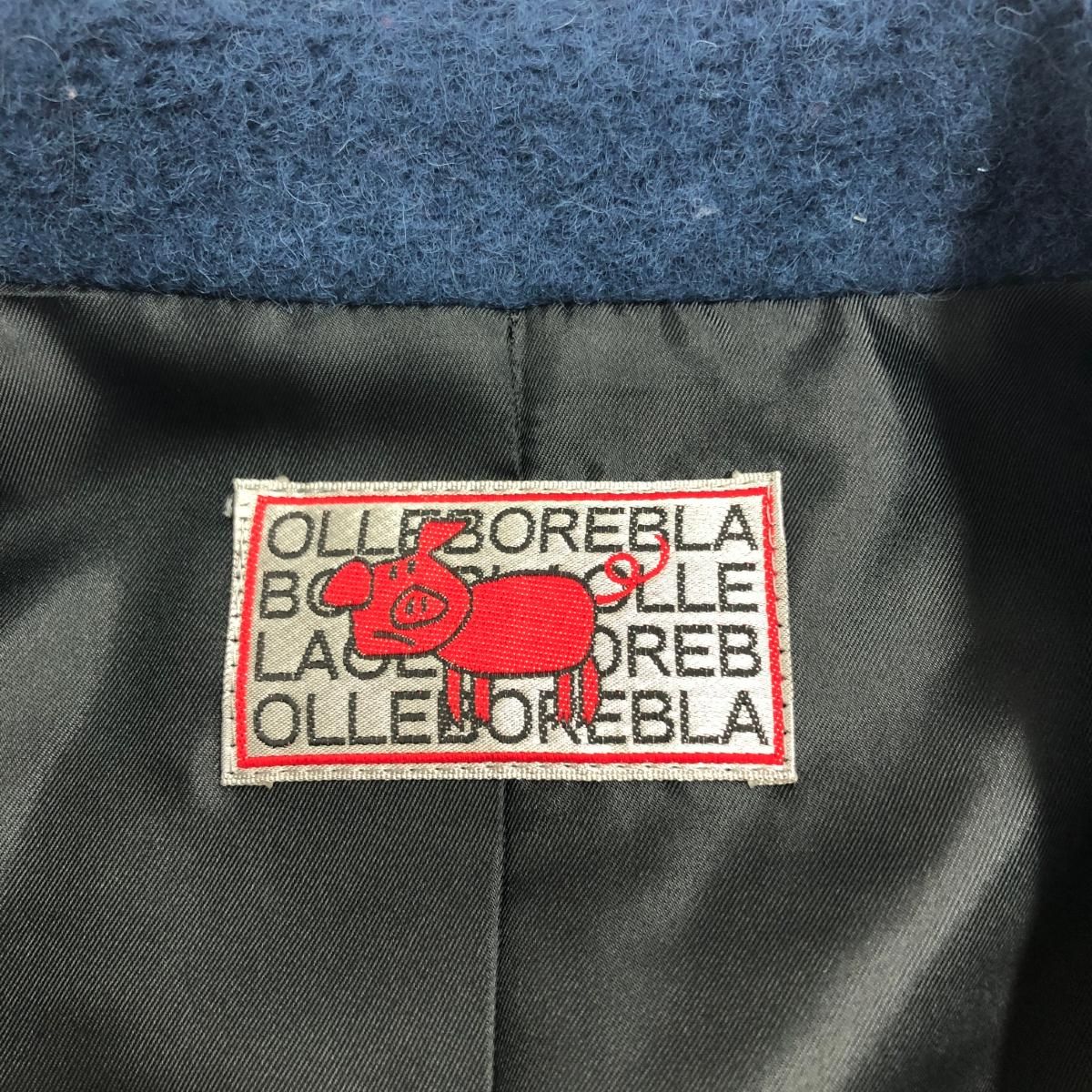 OLLEBOREBLA アルベロベロ ぶたさん刺繍チェスターコート サイズ:表記