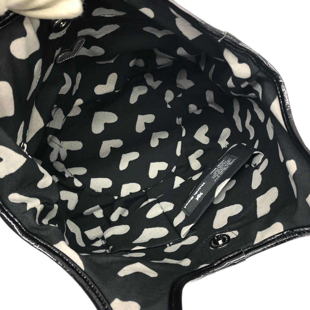 Think Bee シンクビー トートバッグ 花柄ジャガード グレー レディース 