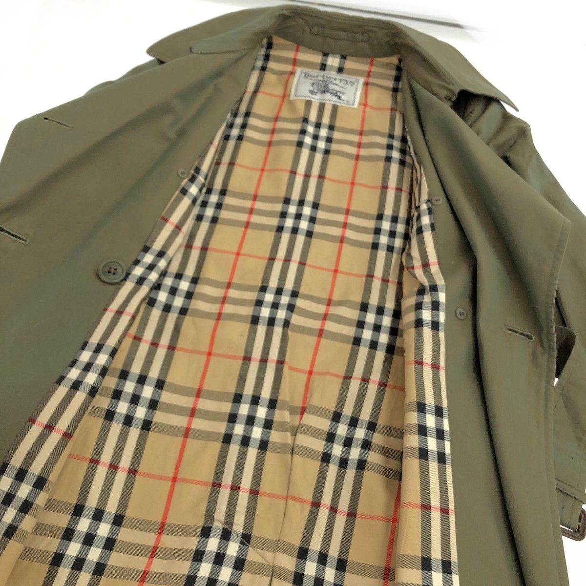 Burberry's バーバリーズ トレンチコート サイズ:S 裏地チェック/玉虫