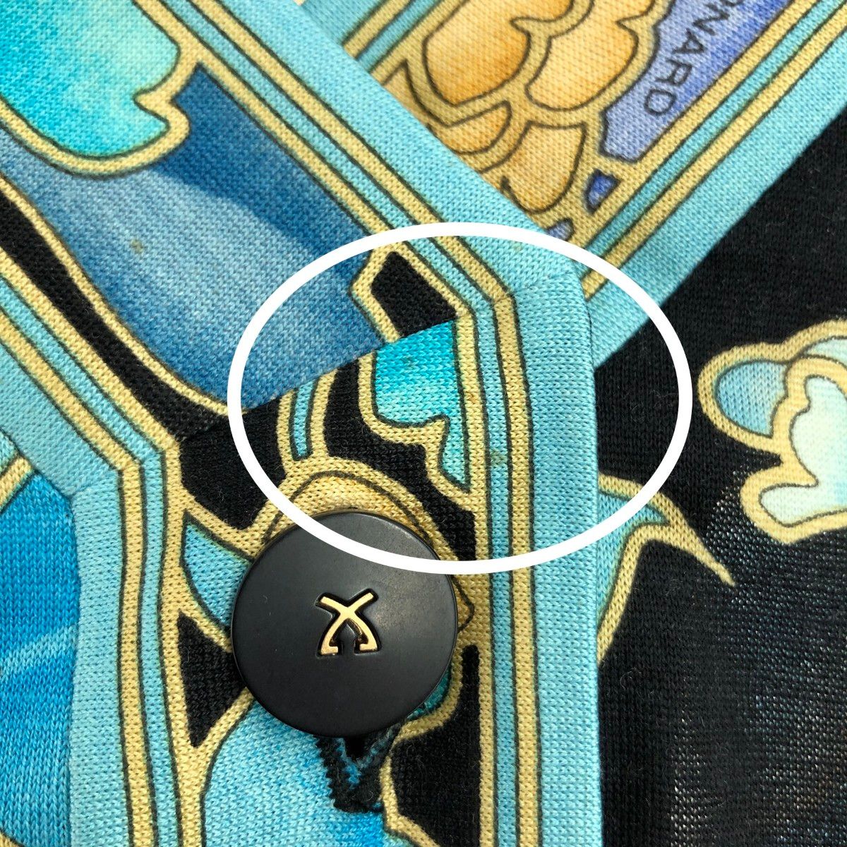 LEONARD レオナール カーディガン サイズ:LL 花柄 シルクウール