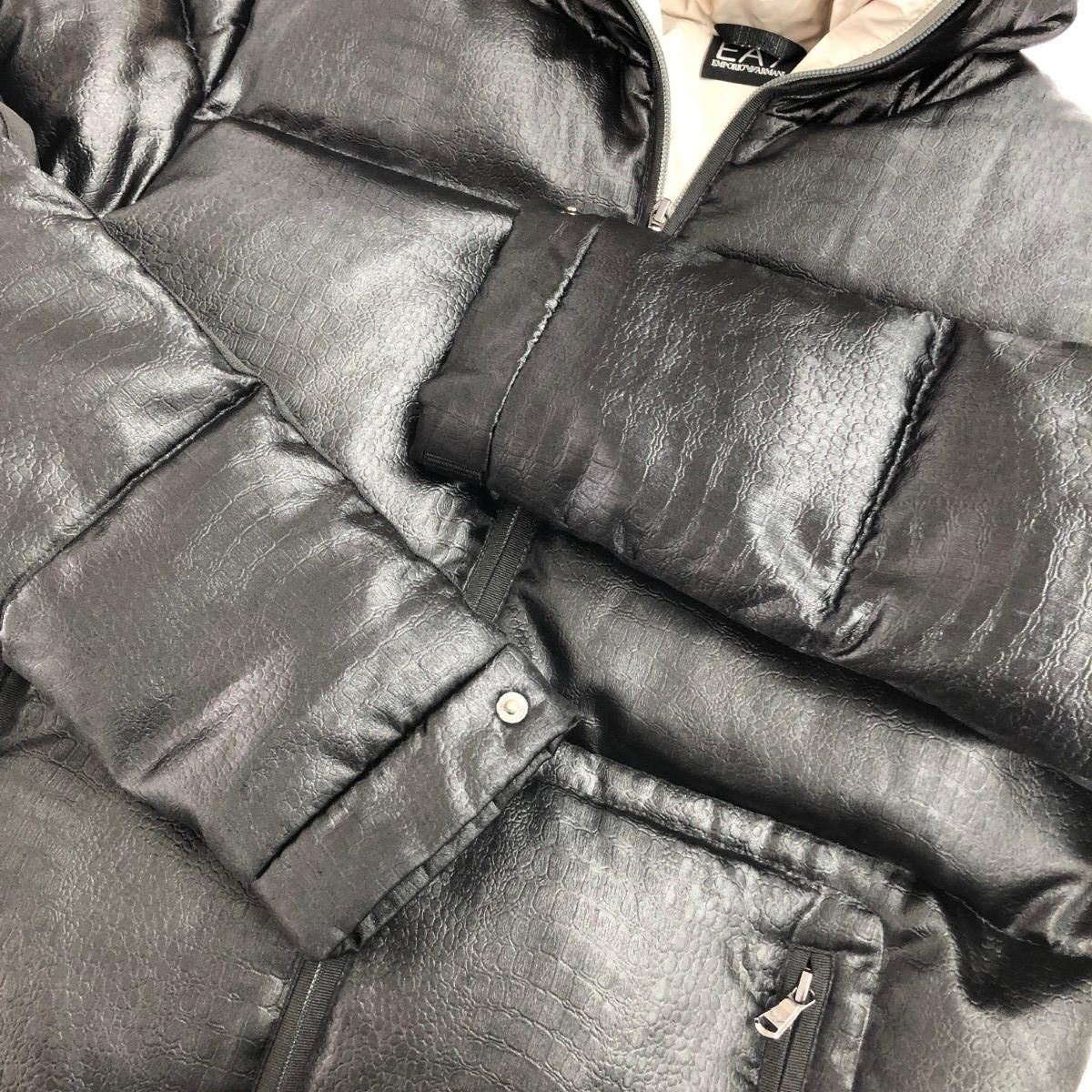 EMPORIO ARMANI エンポリオアルマーニ 型押し中綿ジャケット サイズ:S