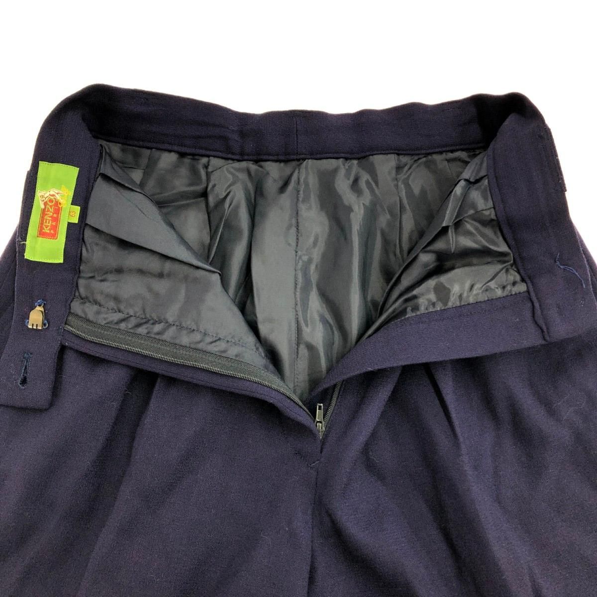 KENZO ケンゾー ロゴ刺繍パンツ サイズ:63 タック ヴィンテージ 古着