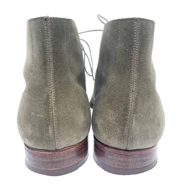  Crockett Jones クロケット ジョーンズ チャッカブーツ 表記サイズ 7 1 2 スウェードレザー カーキ メンズ チャッカブーツ ブーツ 革靴