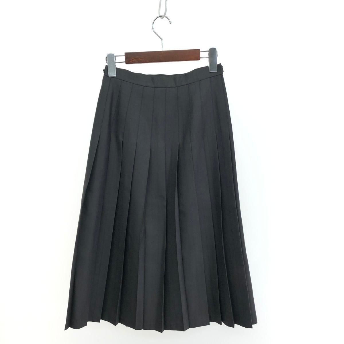 オニールオブダブリン　ウール　ラップスカート　プリーツ　ブラック　ピン付き オニール オブ ダブリン O'NEIL OF DUBLIN スカート ウール100% ロング