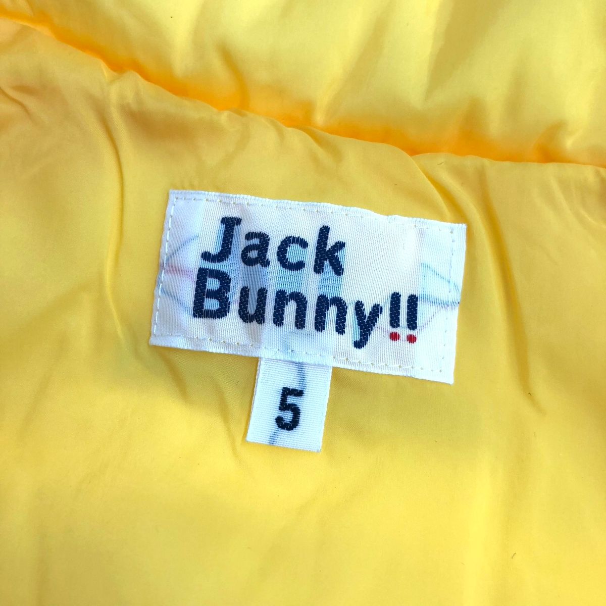 Jack Bunny!! イエローダウンジャケット サイズ5 【公式通販】