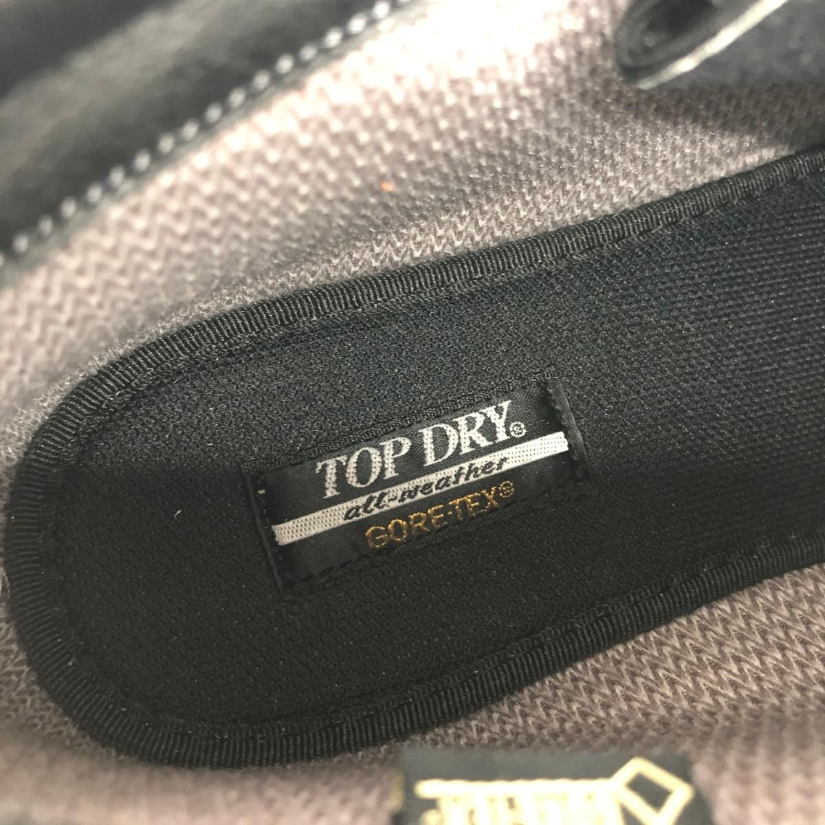 TOP DRY トップドライ ショートブーツ 表記サイズ:23.0 サイドジップ