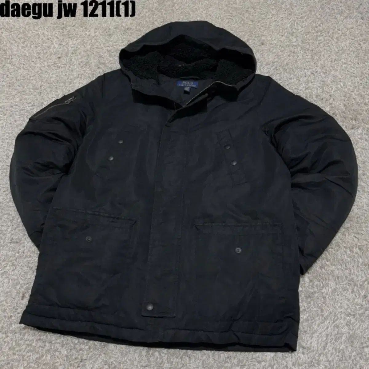 ポロ ジップアップ ジャケット L 14 16 実寸 成人 90 95