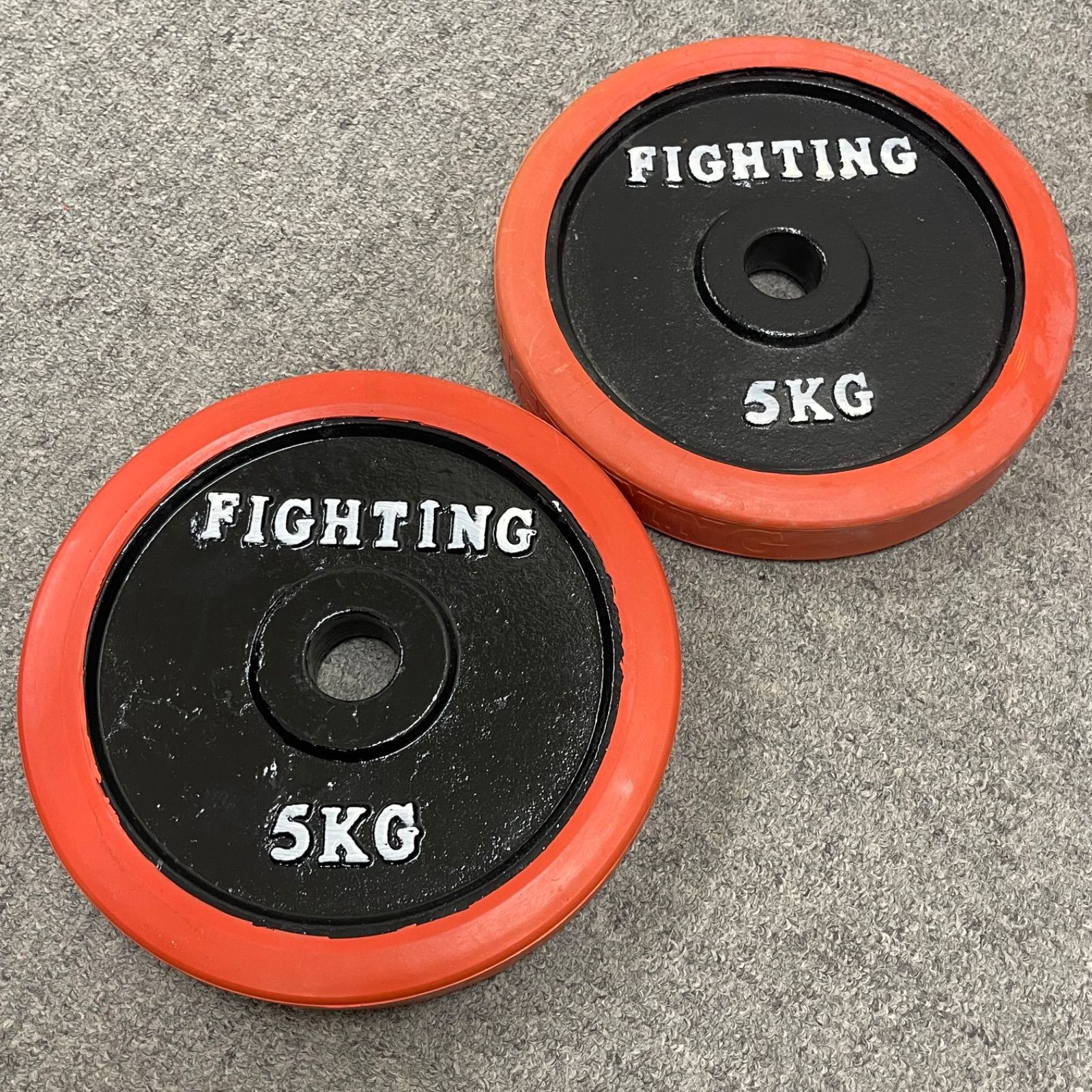 NPA】④ FAGHTING ファイティング ダンベルプレート 5kg 2枚 10kg
