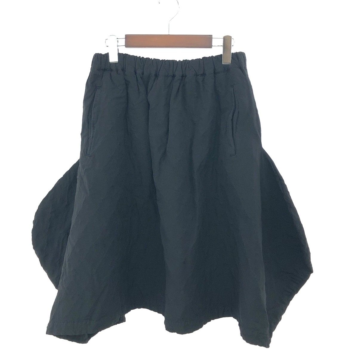 COMME des GARCONS コムデギャルソン 変形キルティングデザインスカート サイズ M 縮絨 GM S 006 AD 2013 ブラック レディース