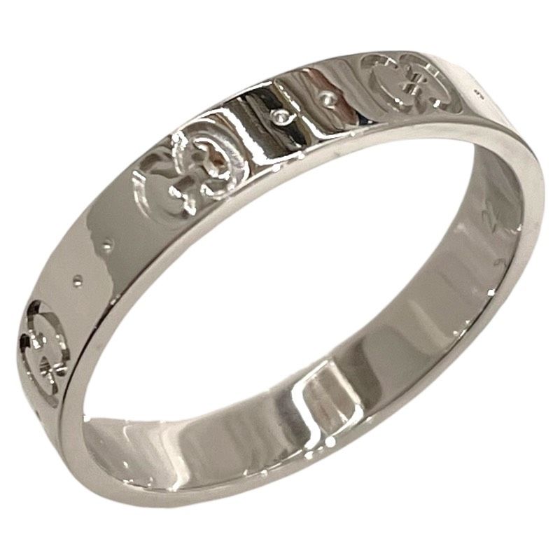 グッチ GUCCI アイコンリング ホワイトゴールド 750 WG ダイヤモンド ジュエリー