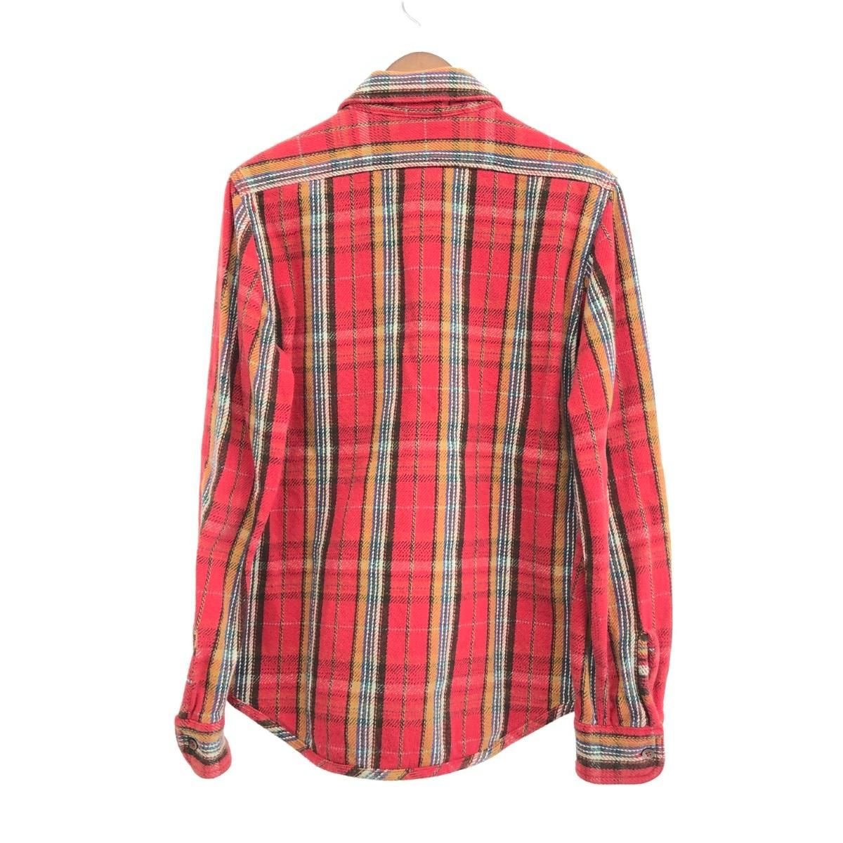 NIGEL CABOURN ナイジェルケーボン リバーシブルヘビーネルシャツ サイズ 46 レッド メンズ |