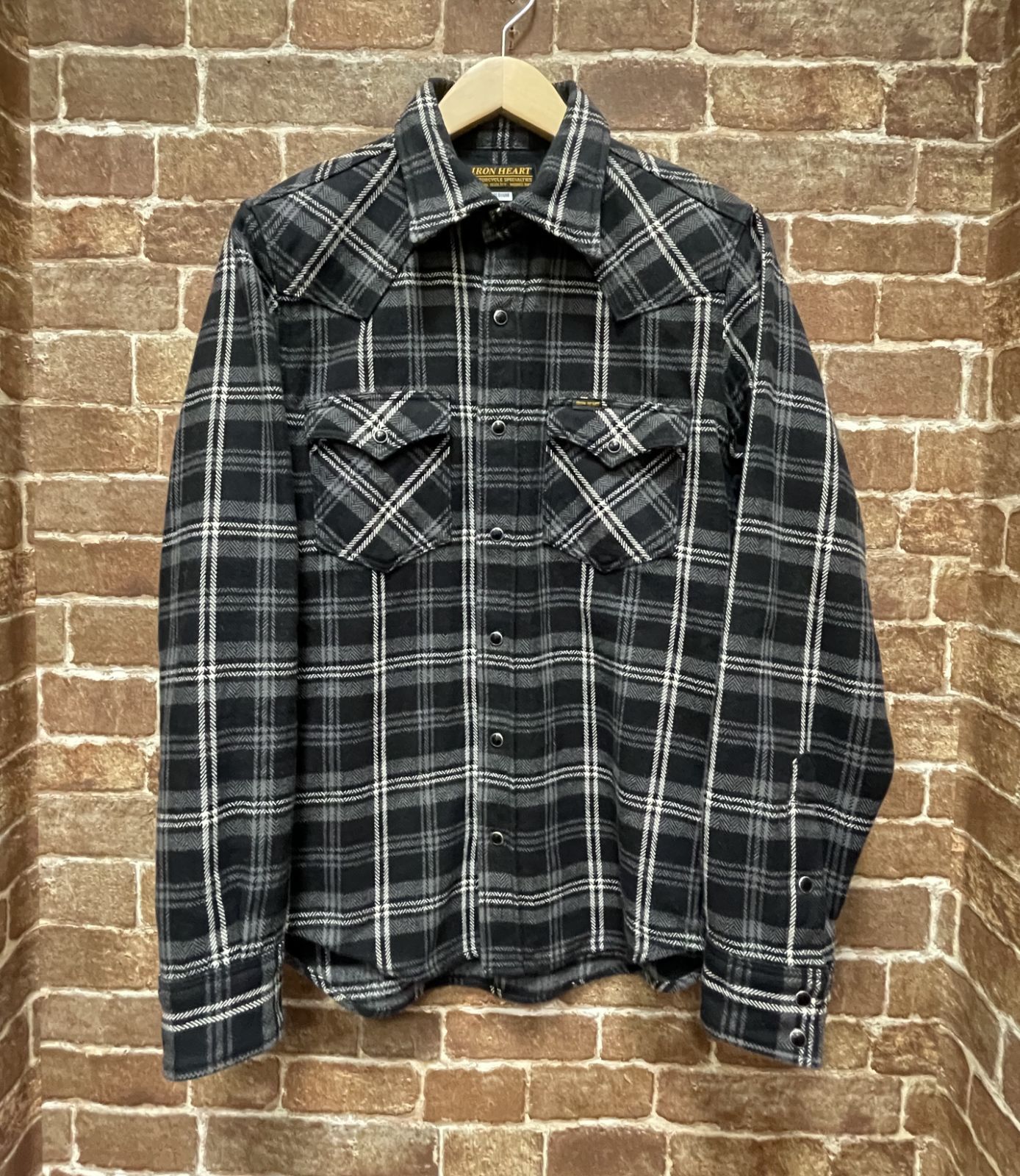 完売品 IRON HEART アイアンハート ネルシャツ IHSH-335 ウルトラ