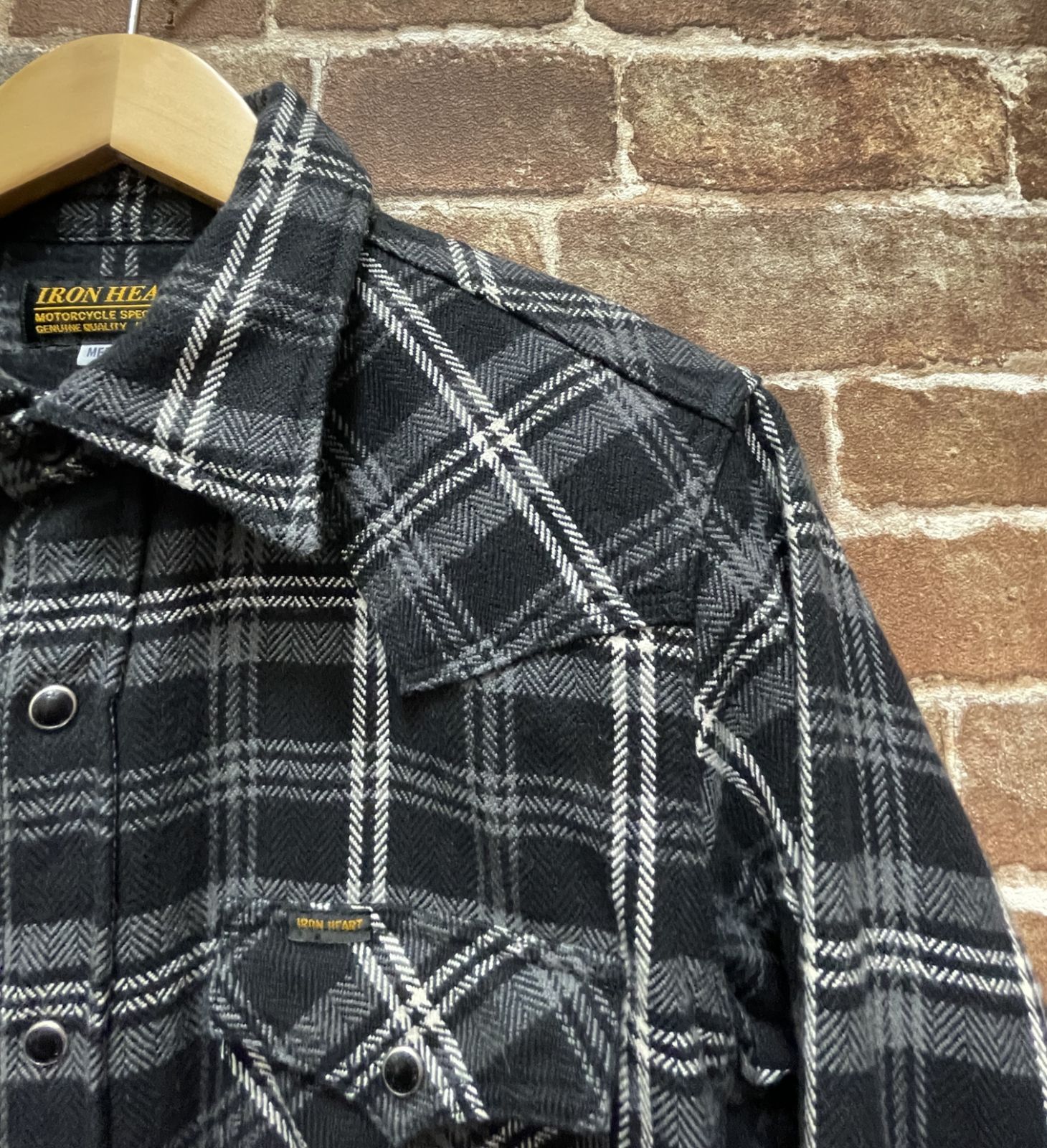 完売品 IRON HEART アイアンハート ネルシャツ IHSH-335 ウルトラ