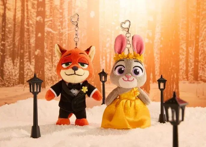 2種セット) ジュディ＋ニック ズートピア キーホルダー ぬいぐるみ