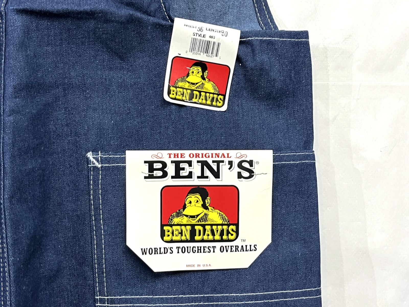 70s-80s ヴィンテージ デッドストック USA製 BEN DAVIS｜ベンデイビス 