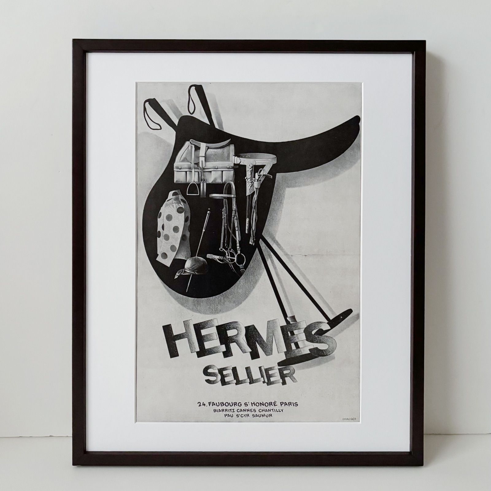 1928 広告＞HERMES エルメス ポスター ヴィンテージ アートポスター
