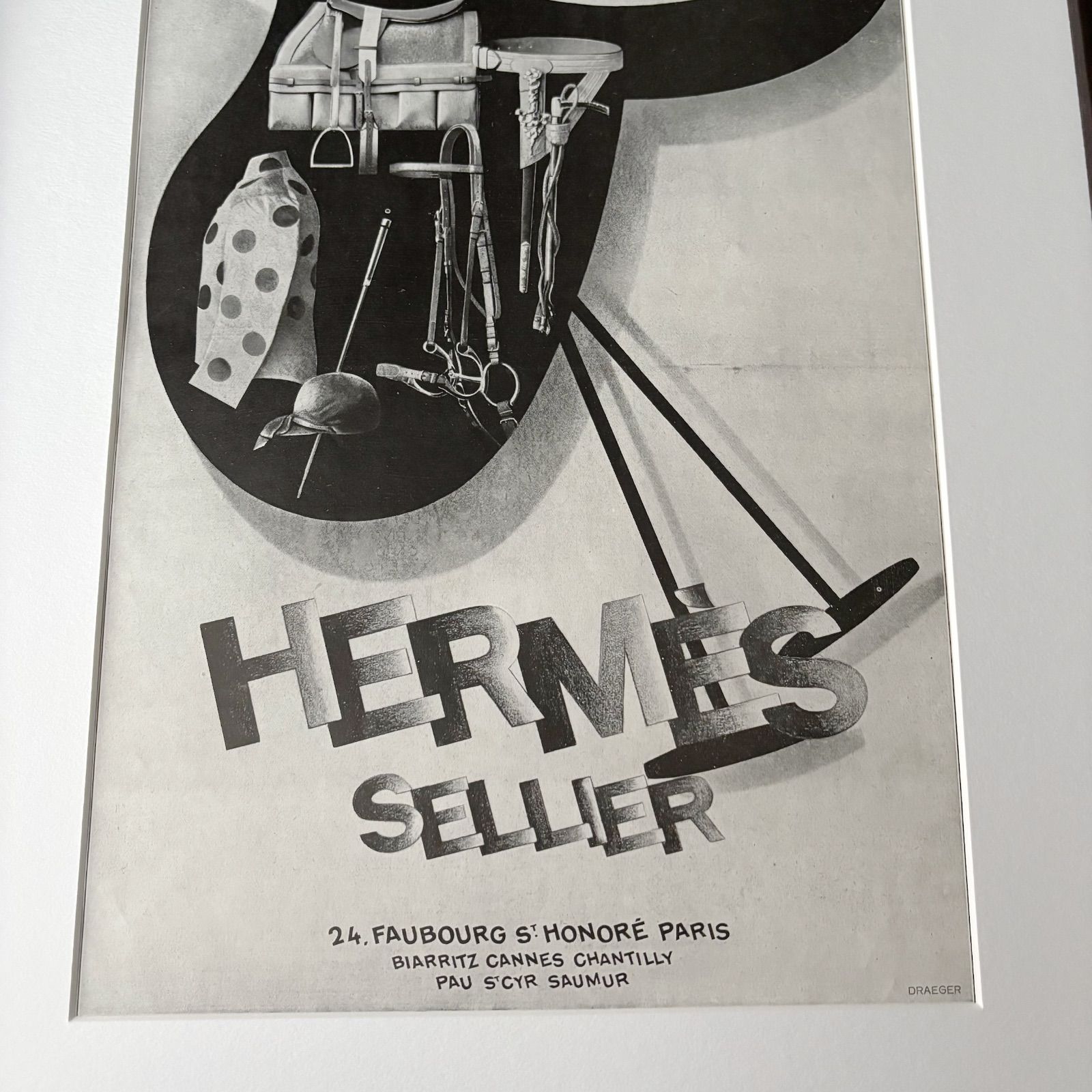 1928 広告＞HERMES エルメス ポスター ヴィンテージ アートポスター