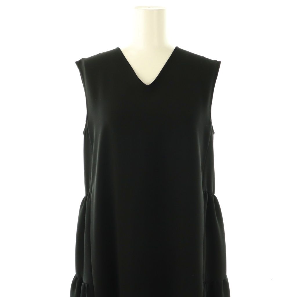 ヨーコチャン YOKO CHAN バックティアードワンピース 36 ブラック /DO