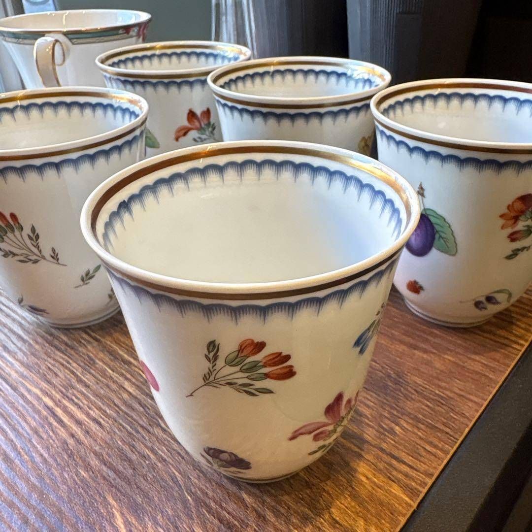 Richard Ginori リチャードジノリ カップ 5客セット フルーツ イタリアンフルーツ 果実 果物 可愛い コップ CUP