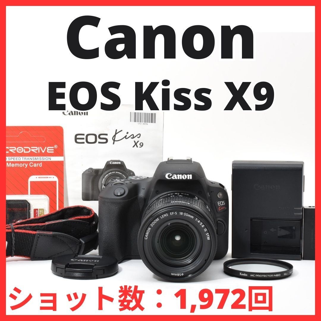 L11[7125A]60☆極美品☆ キヤノン Canon EOS Kiss X9 ボディ 18-55mm