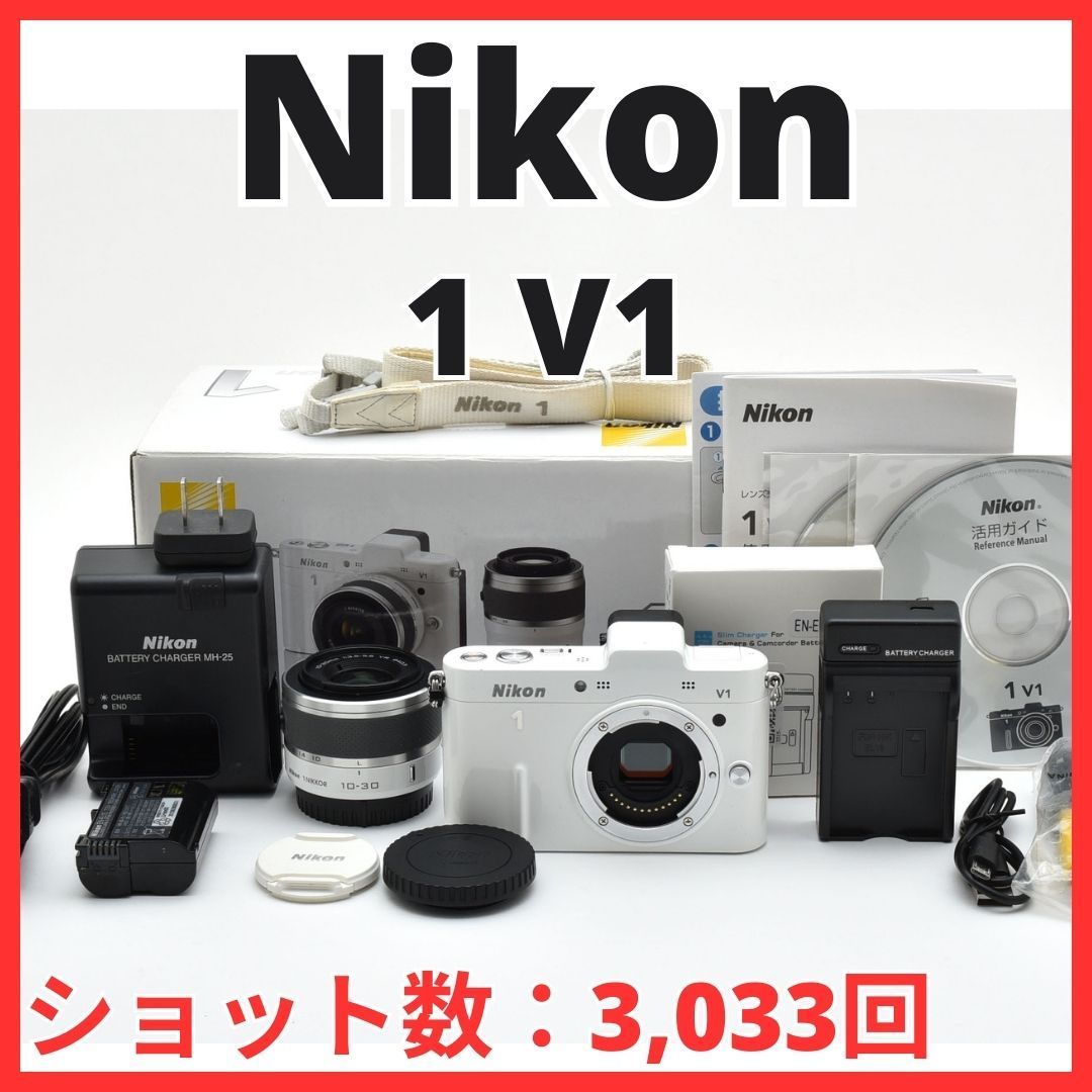 L 11 7106 C 7 ニコン Nikon 1 V ボディ 10-30 mm レンズキット ショット数 3 033回