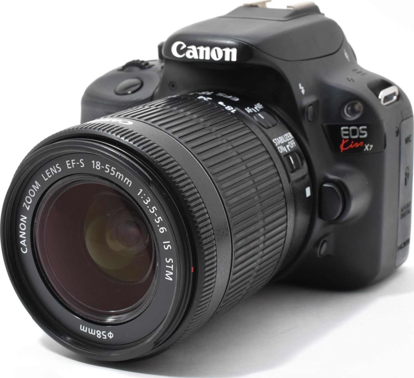 L11[7130A]19☆美品☆ キヤノン Canon EOS kiss X7 ボディ 18-55mm IS