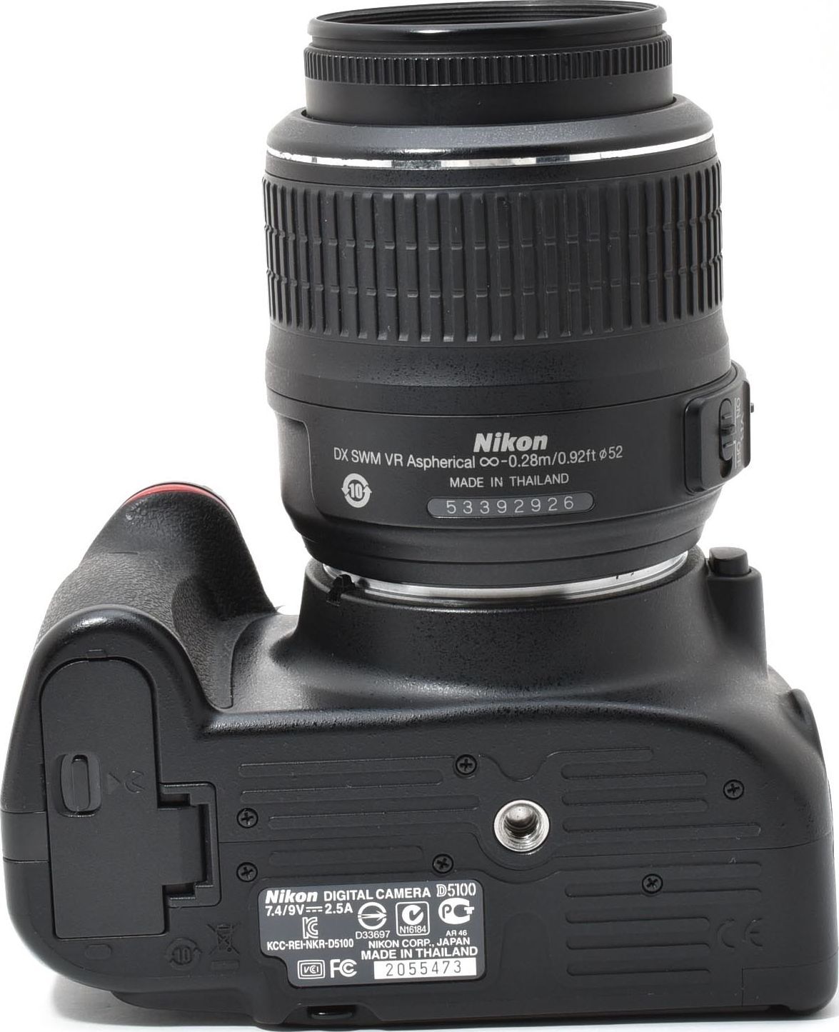 L11[7132B]45☆美品☆ ニコン Nikon D5100 ボディ 18-55mm レンズ