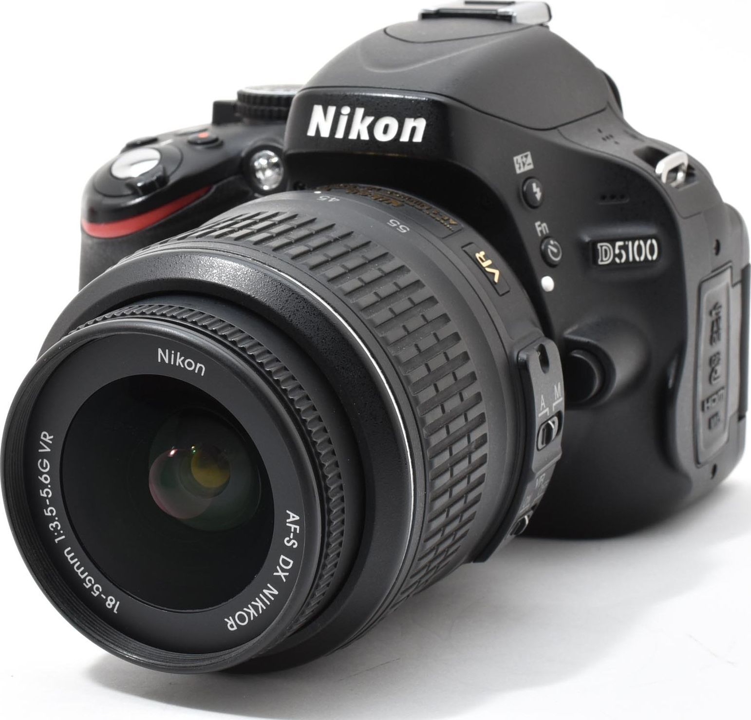 L11[7132B]45☆美品☆ ニコン Nikon D5100 ボディ 18-55mm レンズ