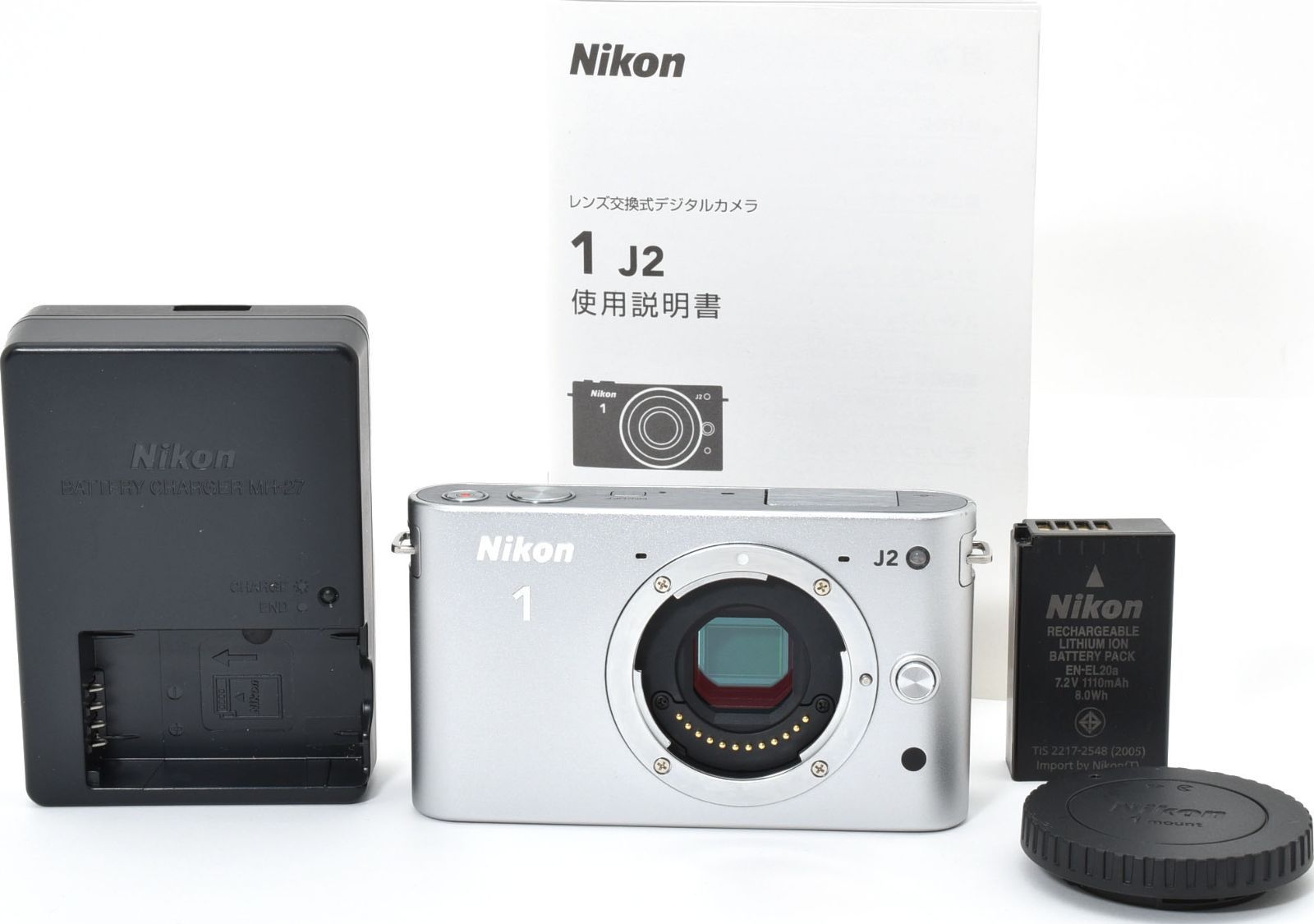 L 11 7105 A 10 ニコン Nikon 1 J 2 ボディ シルバー ショット数 293回