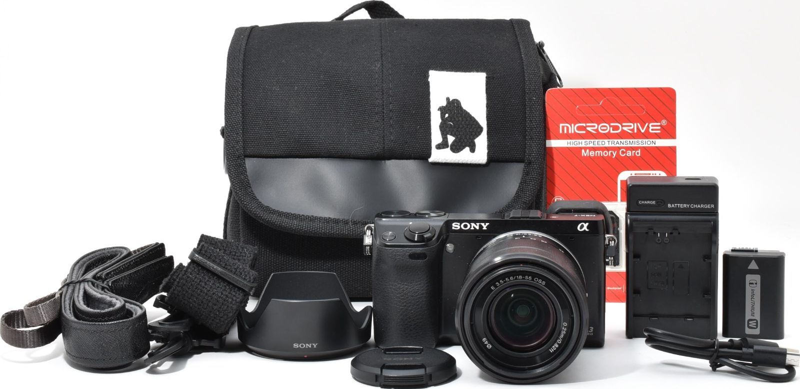 L11[7106F]26☆ほぼ未使用☆ ソニー SONY α NEX-7 ボディ 18-55mm